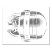 ロボット警官ヘルメット ラバースタンプ (インプリント)