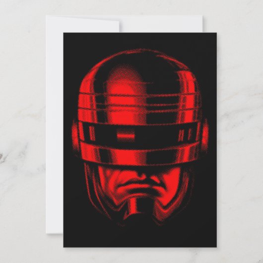 ロボット警官ヘルメット 招待状 (正面)