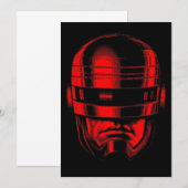 ロボット警官ヘルメット 招待状 (正面/裏面)