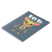 ロボット豚スパイラルフォトノート ノートブック (左側)