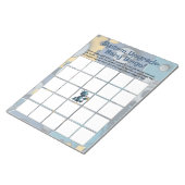 ロボット赤ちゃんシャワービンゴゲーム ノートパッド (アングル)