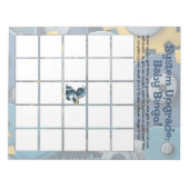 ロボット赤ちゃんシャワービンゴゲーム ノートパッド (正面)