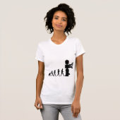 ロボット進化2aの女性のワイシャツ tシャツ (正面フル)