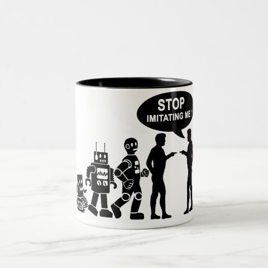 ロボット進化 ツートーンマグカップ (中央)