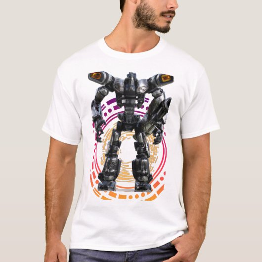 ロボット重機クラシック械ターミネータTシャツ Tシャツ (正面)