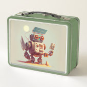 ロボット金属弁当箱 メタルランチボックス (裏面)