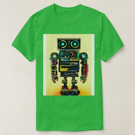 ロボット音楽 Tシャツ (デザイン正面)