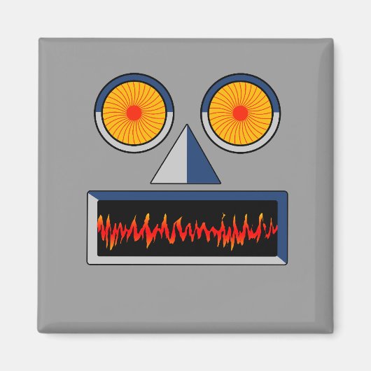 ロボット顔磁石 マグネット (正面)