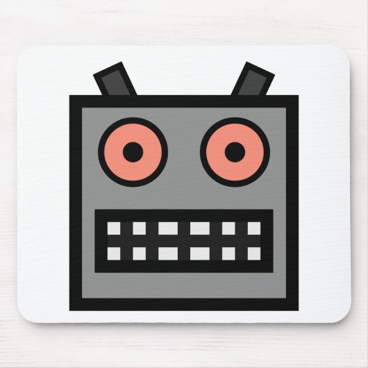 ロボット顔 マウスパッド (正面)