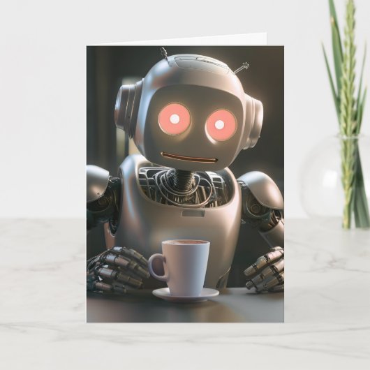 ロボット飲みコーヒー シーズンカード (正面)