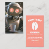 ロボット飲みコーヒー 名刺 (正面/裏面)