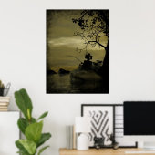 ロボット魚釣りポスター ポスター (ホームオフィス)