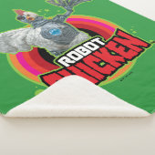 ロボット鶏キャラクターロゴ シェルパブランケット (3/4)