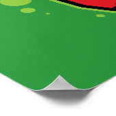 ロボット鶏キャラクターロゴ ポスター (角)