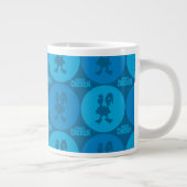 ロボット鶏サークルパターン ジャンボコーヒーマグカップ (右)