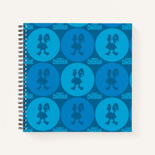 ロボット鶏サークルパターン ノートブック (正面)