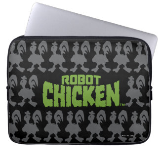 ロボット鶏シルエットパターン ラップトップスリーブ