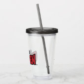 ロボット鶏ロゴ アクリルタンブラー (左)