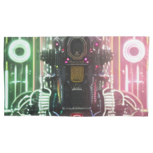 ロボット1キング枕ケース2面 枕カバー (正面)