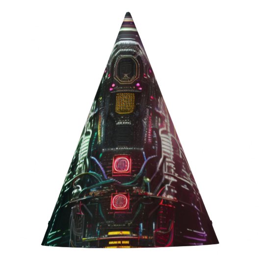 ロボット1パーティー帽子 パーティーハット (正面)