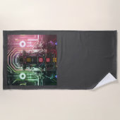 ロボット1ビーチタオル ビーチタオル (正面)