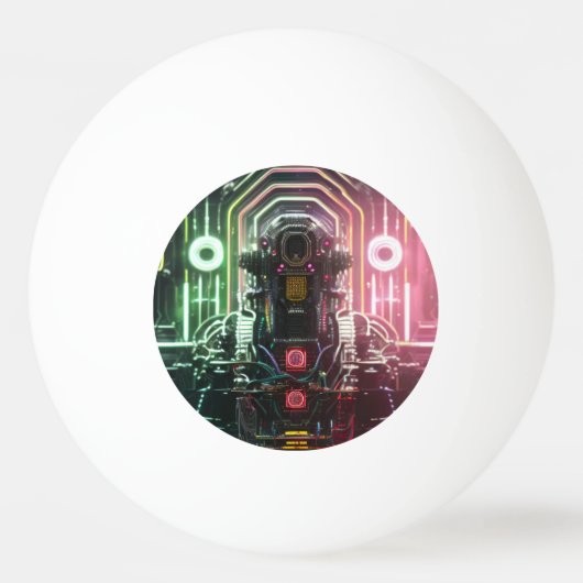 ロボット1星ピンポンボール 卓球ボール (正面)