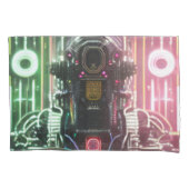 ロボット1白色標準枕ケース対 枕カバー (正面左)