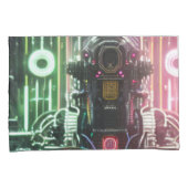 ロボット1白色標準枕ケース対 枕カバー (正面右)