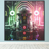 ロボット1 キャンバスプリント (インサイチュ (ウッドフロア))