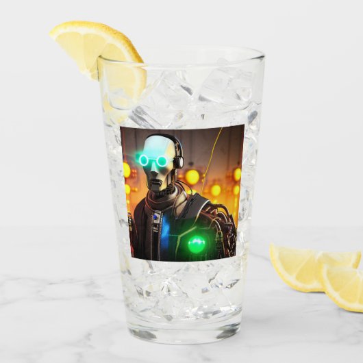 ロボット2ガラスタンブラー タンブラーグラス (アイス正面)