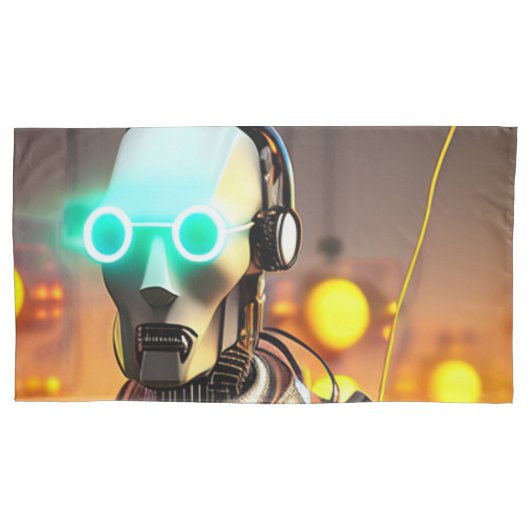 ロボット2キング枕ケース2面 枕カバー (正面)