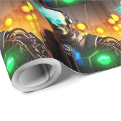 ロボット2光沢ラッピング紙 ラッピングペーパー (ロールコーナー)