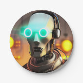 ロボット2紙プレート ペーパープレート (正面)