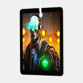 ロボット2角金属オーナメント メタルオーナメント (正面左)