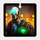 ロボット2角金属オーナメント メタルオーナメント (裏面)