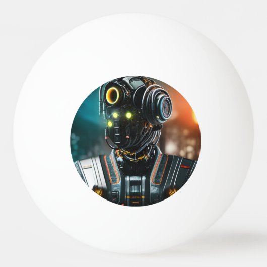 ロボット3の1つ星ピンポンボール 卓球ボール (正面)