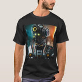 ロボット3人黒Tシャツ Tシャツ (正面)