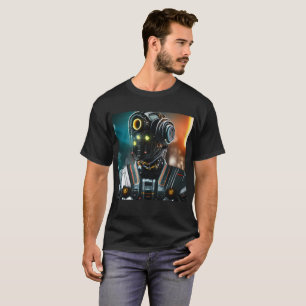 ロボット3人黒Tシャツ Tシャツ