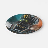 ロボット3紙プレート ペーパープレート (アングル)