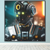 ロボット3 キャンバスプリント (インサイチュ (ウッドフロア))