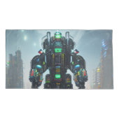 ロボット4キング枕ケース2面ペア 枕カバー (裏面-左)