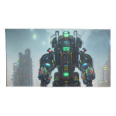 ロボット4キング枕ケース2面ペア 枕カバー (裏面-右)