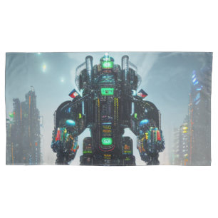 ロボット4キング枕ケース2面 枕カバー