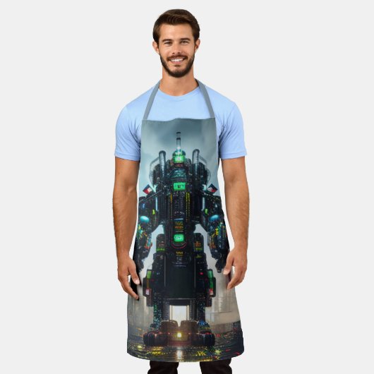 ロボット4シェフエプロン エプロン (着用した状態)