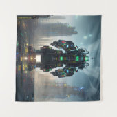 ロボット4タペストリー タペストリー (正面(横))