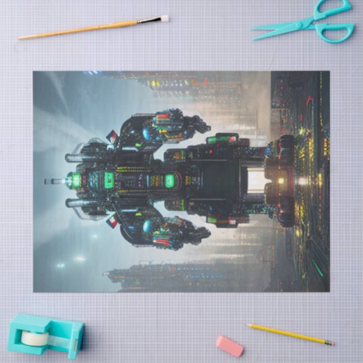 ロボット4ティッシュペーパー 薄葉紙 (クラフト)