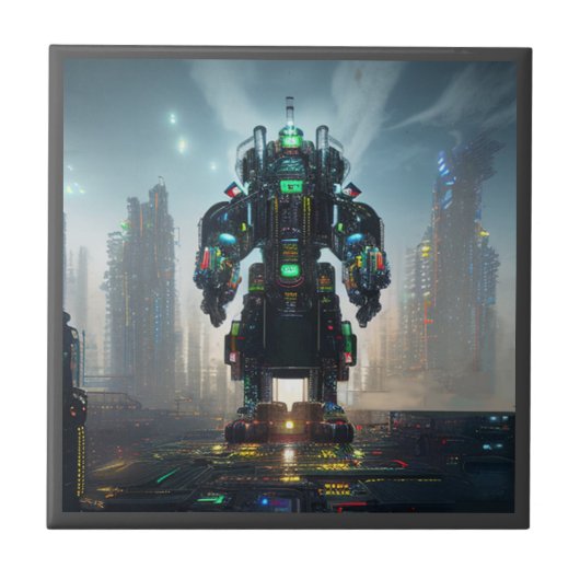 ロボット4小セラミックタイル タイル (正面)