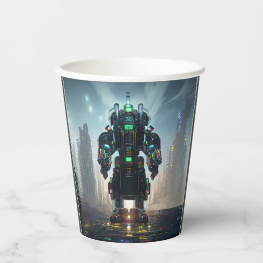 ロボット4紙カップ 紙コップ (正面)
