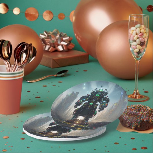 ロボット4紙プレート ペーパープレート (複数)