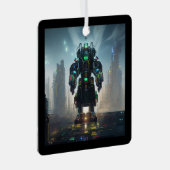 ロボット4角形金属オーナメント メタルオーナメント (正面右)